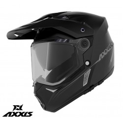 Casca adventure/touring/off road Axxis model Wolf DS A1 negru mat – tip viziera: MT-V-20