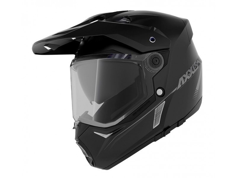 Casca adventure/touring/off road Axxis model Wolf DS A1 negru mat – tip viziera: MT-V-20
