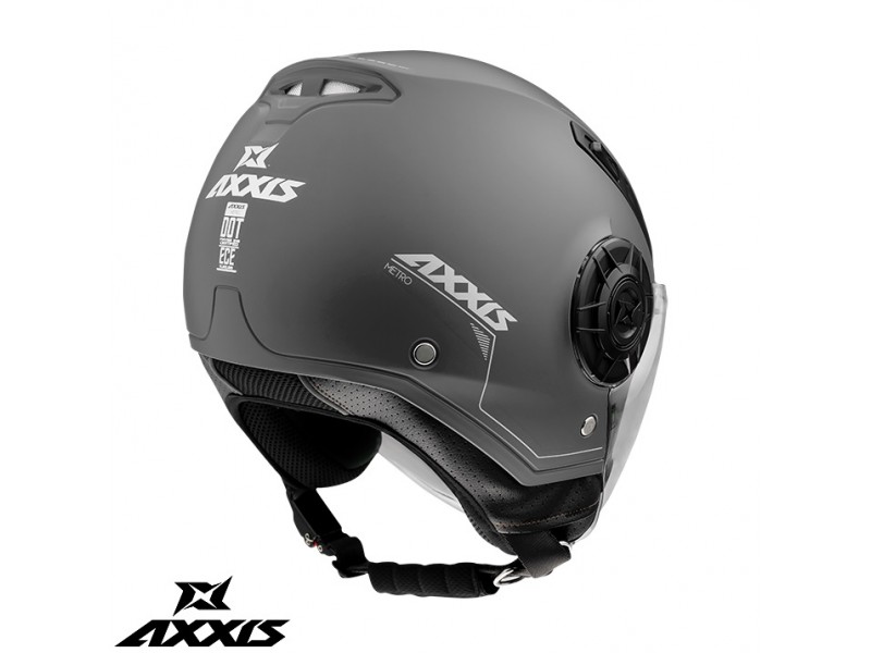 Casca Axxis model Metro A2 titanium mat (open face) - tip viziera: MT-V-26B Casca Axxis model Metro A2 titanium mat (open face) - tip viziera: MT-V-26B