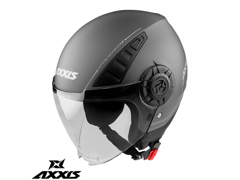 Casca Axxis model Metro A2 titanium mat (open face) - tip viziera: MT-V-26B Casca Axxis model Metro A2 titanium mat (open face) - tip viziera: MT-V-26B
