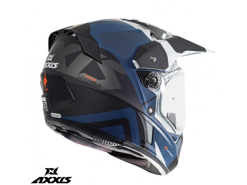 Casca adventure/touring/off road Axxis model Wolf DS Hydra C17 albastru mat - tip viziera: MT-V-20 Casca adventure/touring/off road Axxis model Wolf DS Hydra C17 albastru mat - tip viziera: MT-V-20