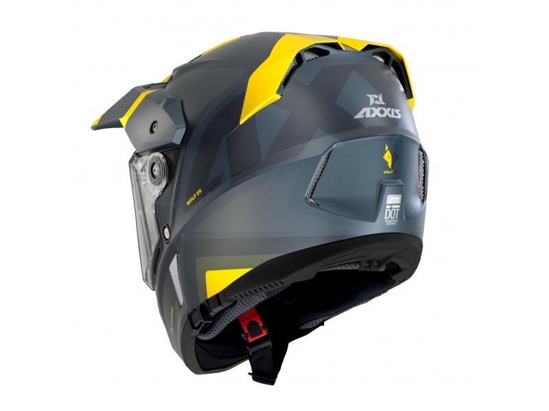 Casca adventure/touring/off road Axxis model Wolf DS Hydra C17 albastru mat - tip viziera: MT-V-20