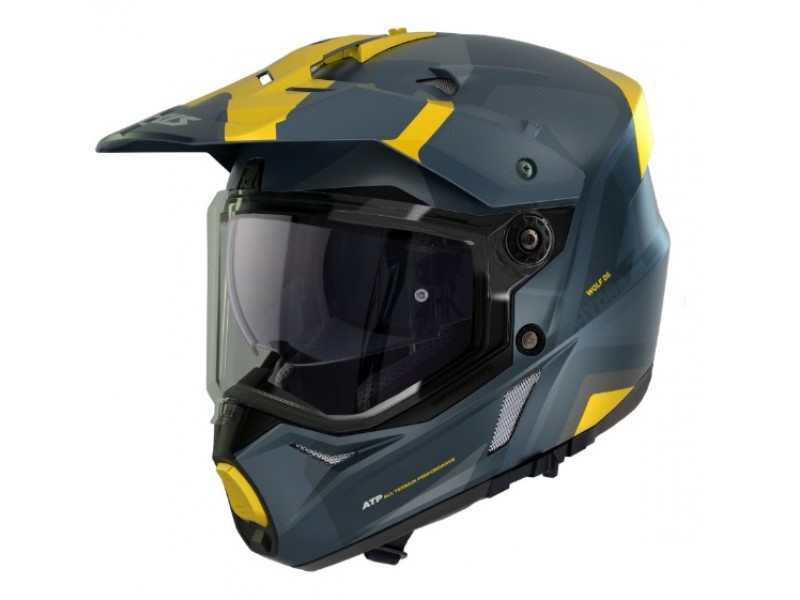 Casca adventure/touring/off road Axxis model Wolf DS Hydra C17 albastru mat - tip viziera: MT-V-20