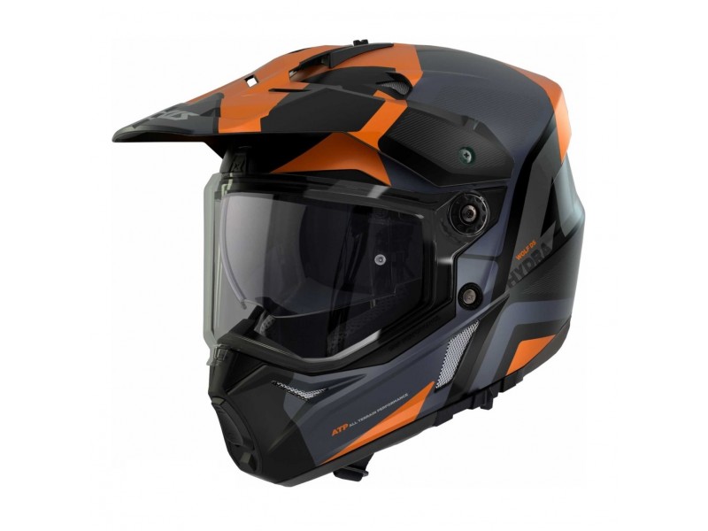 Casca adventure/touring/off road Axxis model Wolf DS Hydra B4 portocaliu mat - tip viziera: MT-V-20