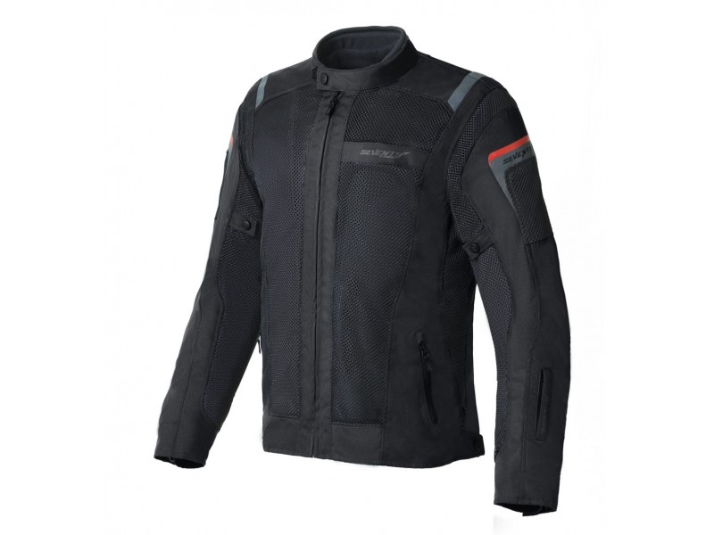 Geaca (jacheta) motociclete barbati Touring Seventy vara model SD-JT56 culoare: negru