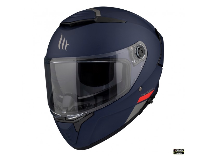 Casca integrala MT Thunder 4 SV A7 albastru mat (ochelari soare integrati) - tip viziera MT-V-28B