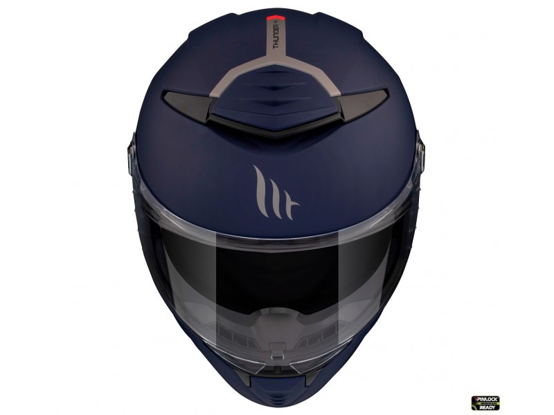 Casca integrala MT Thunder 4 SV A7 albastru mat (ochelari soare integrati) - tip viziera MT-V-28B