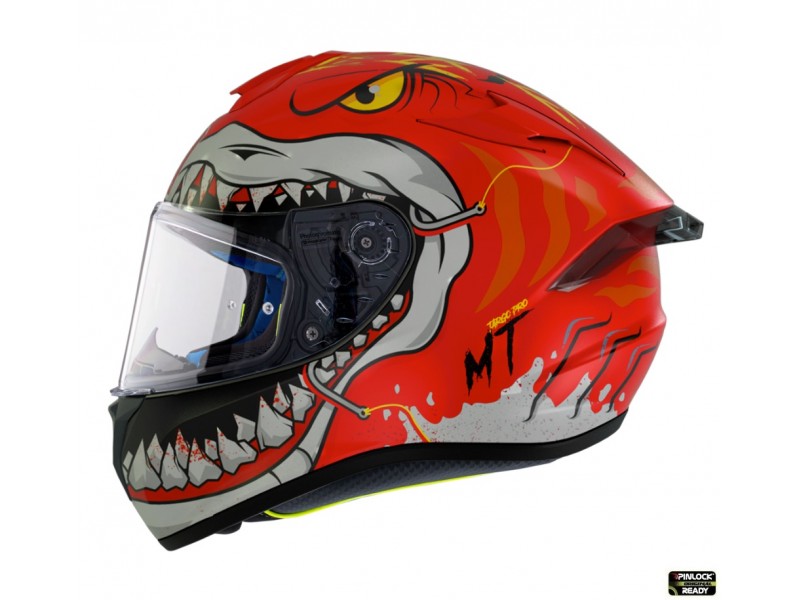 Casca integrala MT Targo Pro Sharky C5 rosu mat – tip MT-V-14
