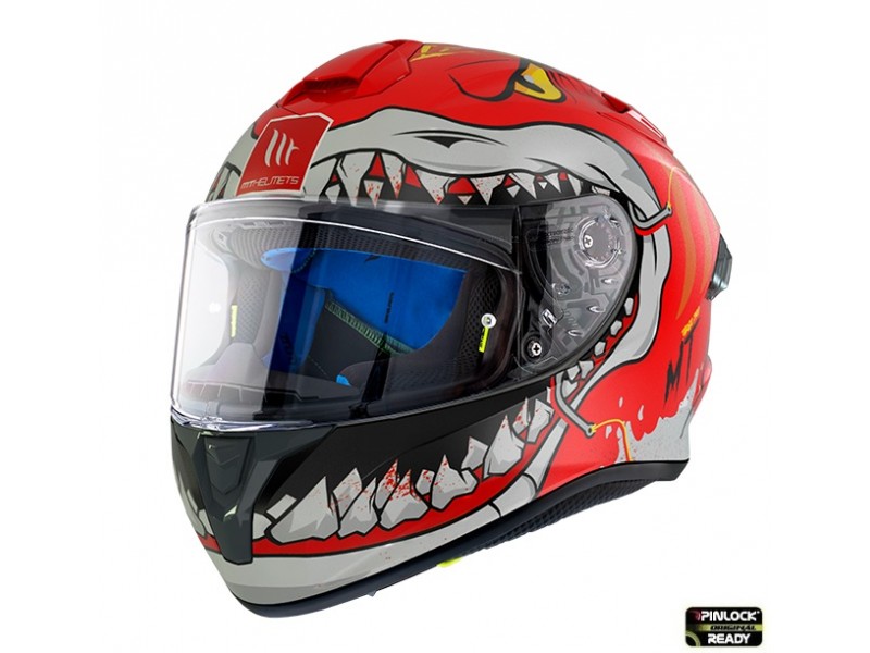 Casca integrala MT Targo Pro Sharky C5 rosu mat – tip MT-V-14