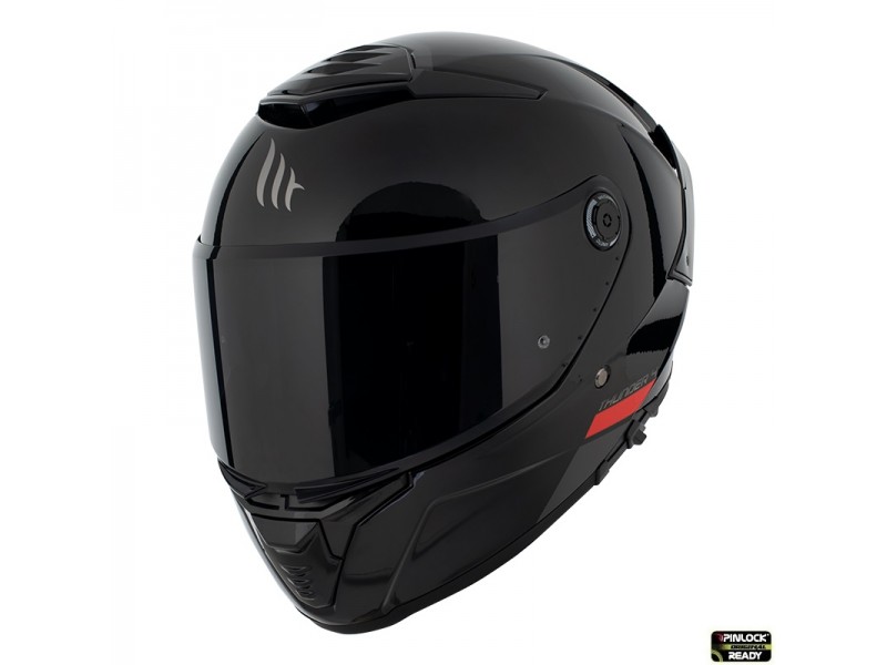 Casca integrala MT Thunder 4 SV A1 negru lucios (ochelari soare integrati) - tip viziera MT-V-28B