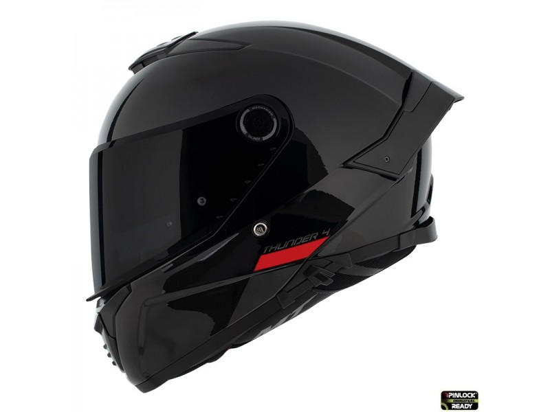 Casca integrala MT Thunder 4 SV A1 negru lucios (ochelari soare integrati) - tip viziera MT-V-28B