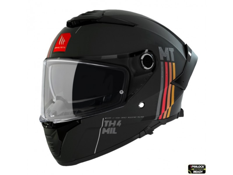 Casca integrala MT Thunder 4 SV MIL A11 negru mat (ochelari soare integrati) - tip viziera MT-V-28B