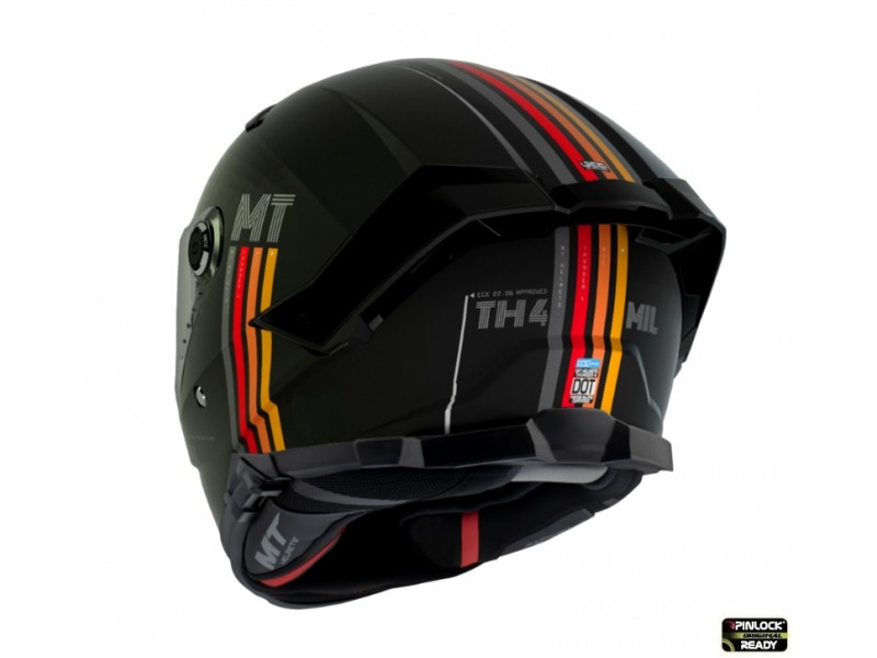 Casca integrala MT Thunder 4 SV MIL A11 negru mat (ochelari soare integrati) - tip viziera MT-V-28B