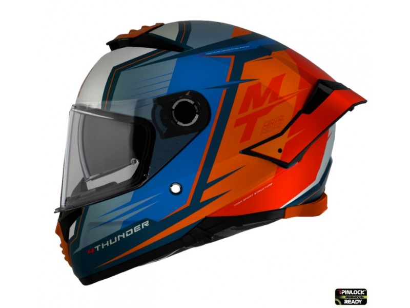 Casca integrala MT Thunder 4 SV Pental B4 portocaliu mat (ochelari soare integrati) - tip viziera MT-V-28B Casca integrala MT Thunder 4 SV Pental B4 portocaliu mat (ochelari soare integrati) - tip viziera MT-V-28B