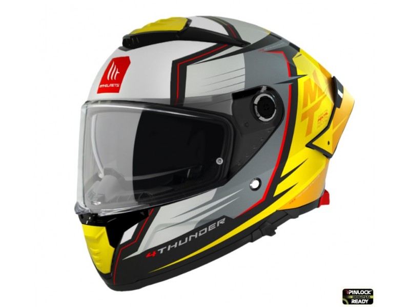 Casca integrala MT Thunder 4 SV Pental B3 galben mat (ochelari soare integrati) - tip viziera MT-V-28B Casca integrala MT Thunder 4 SV Pental B3 galben mat (ochelari soare integrati) - tip viziera MT-V-28B