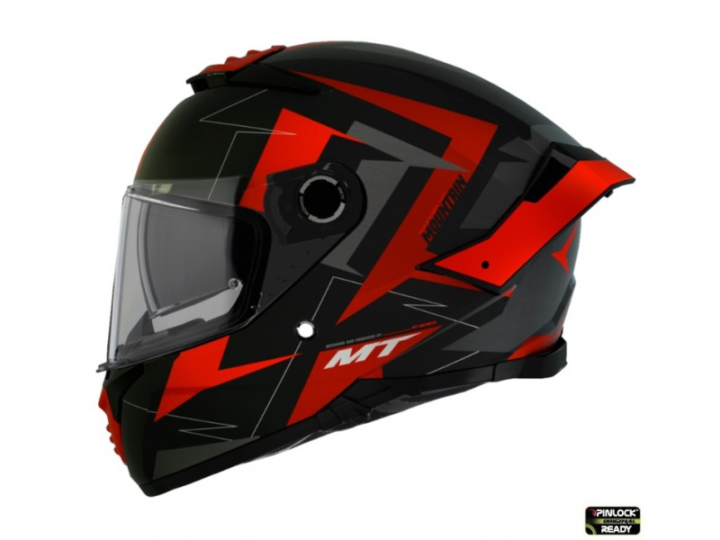 Casca integrala MT Thunder 4 SV Mountain C5 rosu mat (ochelari soare integrati) - tip viziera MT-V-28B