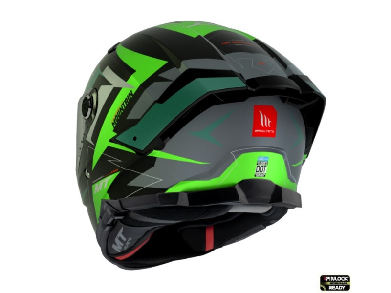 Casca integrala MT Thunder 4 SV Mountain B6 verde mat (ochelari soare integrati) - tip viziera MT-V-28B