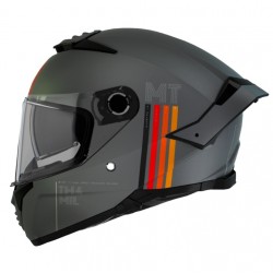 Casca integrala MT Thunder 4 SV MIL C2 gri mat (ochelari soare integrati) - tip viziera MT-V-28B