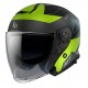 Casca open face MT Thunder III SV Jet Cooper A3 galben fluor mat (ochelari soare integrati) – tip MT-V-19