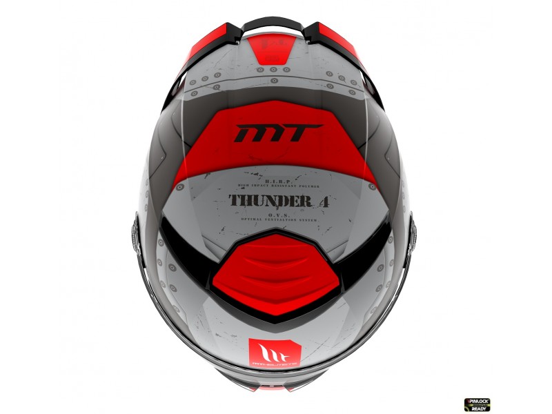 Casca integrala MT Thunder 4 SV Cheep B5 rosu mat (ochelari soare integrati) - tip viziera MT-V-28B