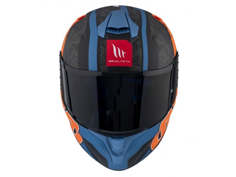 Casca integrala MT Targo Pro Welcome D4 portocaliu fluor mat – tip MT-V-14