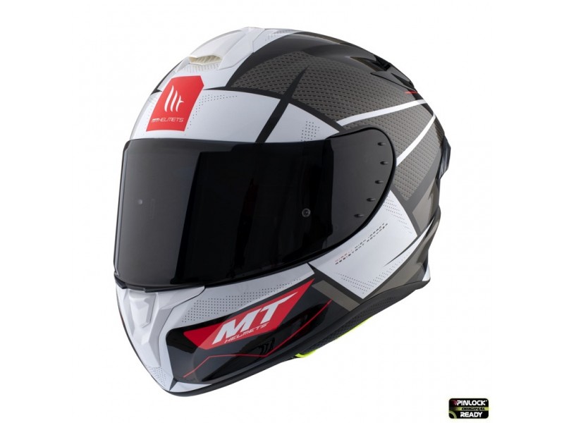Casca integrala MT Targo Pro Podium B0 alb lucios – tip MT-V-14