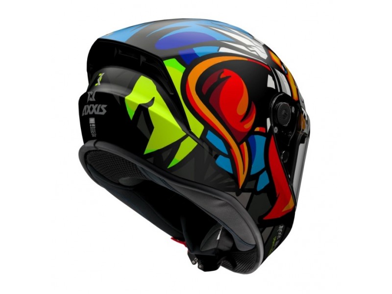 Casca integrala Axxis model Draken S Parrot A1 negru mat - tip viziera: MT-V-18C