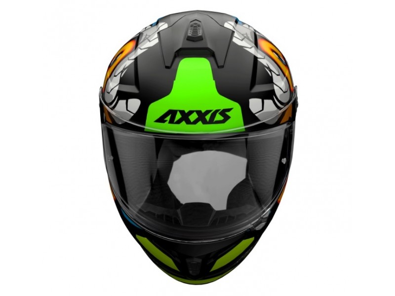 Casca integrala Axxis model Draken S Parrot A1 negru mat - tip viziera: MT-V-18C