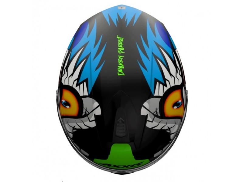 Casca integrala Axxis model Draken S Parrot A1 negru mat - tip viziera: MT-V-18C