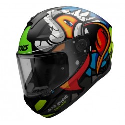 Casca integrala Axxis model Draken S Parrot A1 negru mat - tip viziera: MT-V-18C