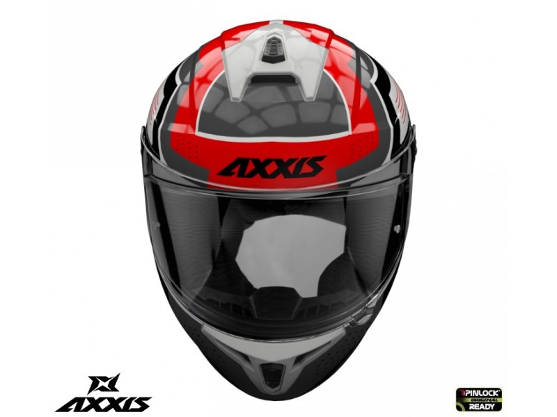 Casca integrala Axxis model Draken S Cougar A5 rosu lucios - tip viziera: MT-V-18C