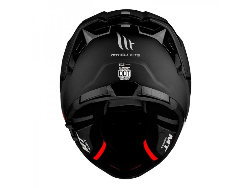 Casca integrala MT Thunder 4 SV A1 negru mat (ochelari soare integrati) - tip viziera MT-V-28B