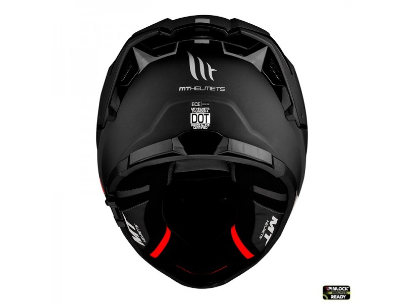 Casca integrala MT Thunder 4 SV A1 negru mat (ochelari soare integrati) - tip viziera MT-V-28B