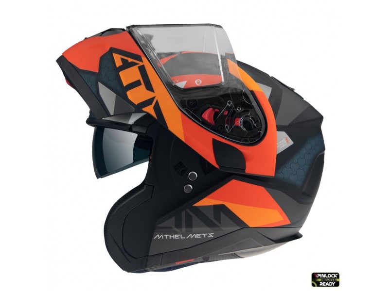 Casca modulabila MT Atom SV W17 A4 portocaliu mat Pinlock ready – tip MT-V-16 Casca modulabila MT Atom SV W17 A4 portocaliu mat Pinlock ready – tip MT-V-16