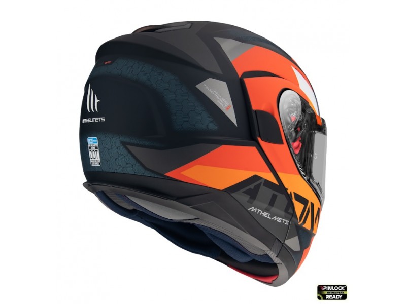 Casca modulabila MT Atom SV W17 A4 portocaliu mat Pinlock ready – tip MT-V-16 Casca modulabila MT Atom SV W17 A4 portocaliu mat Pinlock ready – tip MT-V-16