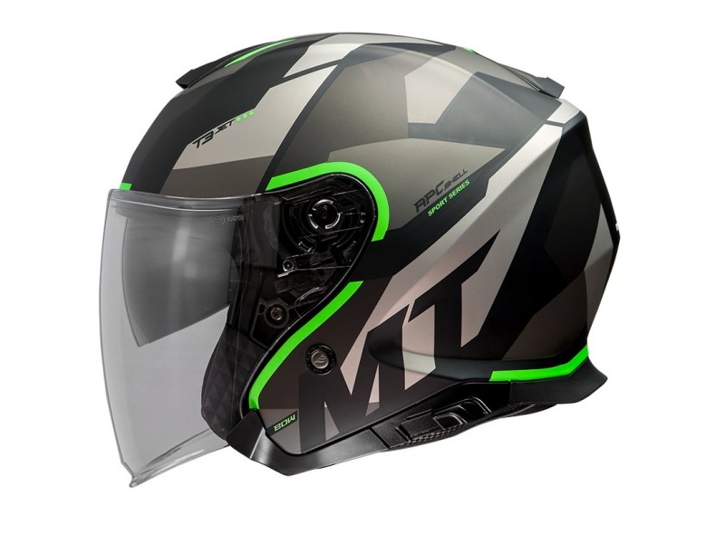 Casca open face MT Thunder III SV Jet Bow A6 verde fluor mat (ochelari soare integrati) – tip MT-V-19 Casca open face MT Thunder III SV Jet Bow A6 verde fluor mat (ochelari soare integrati) – tip MT-V-19
