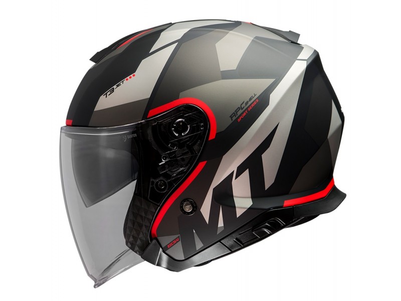 Casca open face MT Thunder III SV Jet Bow A5 rosu mat (ochelari soare integrati) – tip MT-V-19 Casca open face MT Thunder III SV Jet Bow A5 rosu mat (ochelari soare integrati) – tip MT-V-19