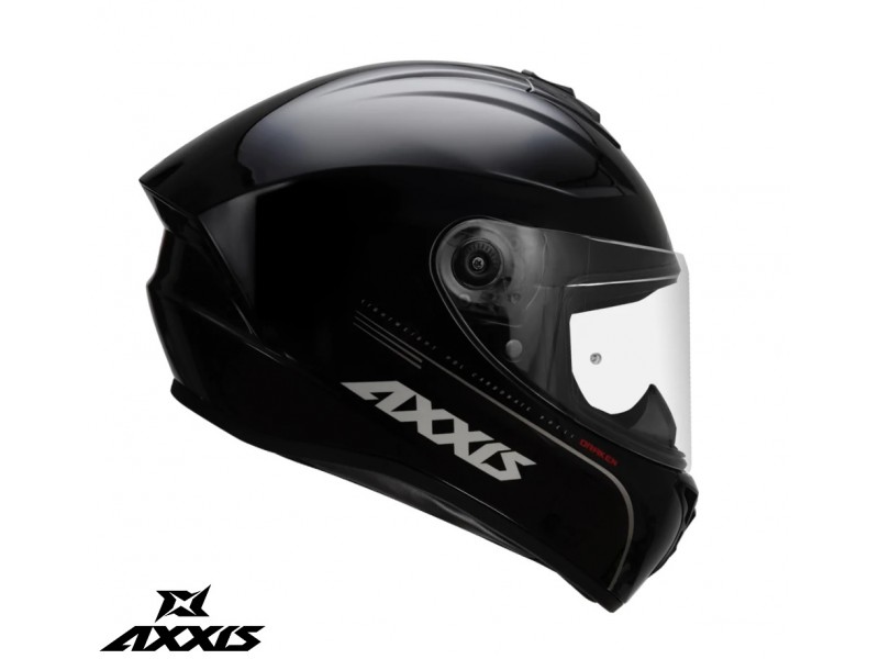Casca integrala Axxis model Draken S V.2 A11 negru lucios - tip viziera: MT-V-18C