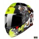Casca integrala MT Targo Crazy Dog G3 galben fluor lucios – tip MT-V-14
