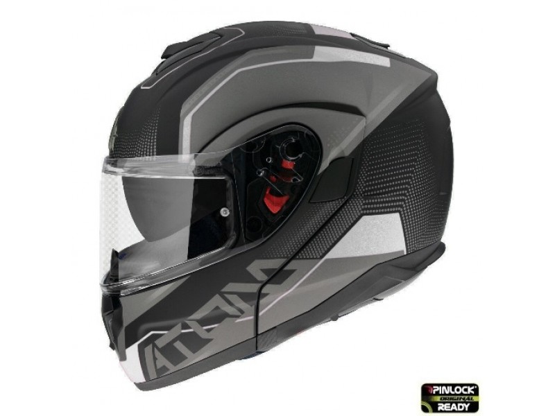Casca modulabila MT Atom SV Quark A0 alb/negru mat/lucios Pinlock ready – tip MT-V-16 Casca modulabila MT Atom SV Quark A0 alb/negru mat/lucios Pinlock ready – tip MT-V-16