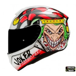 Casca integrala MT Targo Joker A0 alb lucios – tip MT-V-14