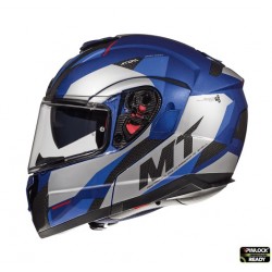 Casca modulabila motociclete MT Atom SV Transcend E7 albastru/gri lucios Pinlock ready – tip MT-V-16