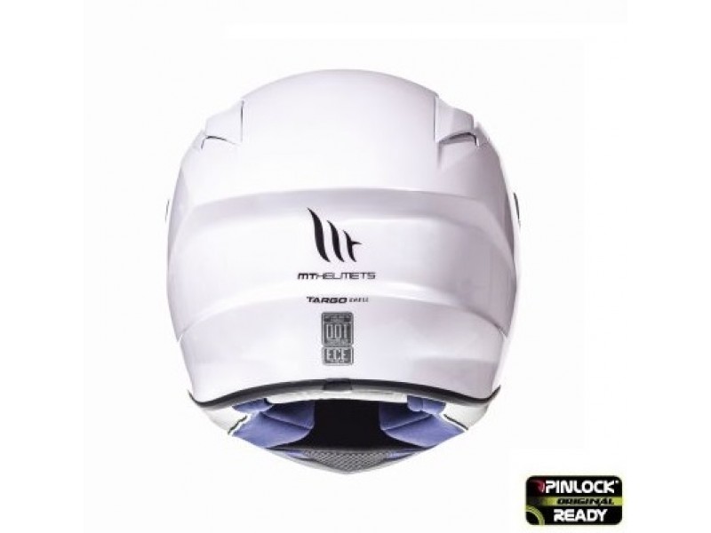 Casca integrala motociclete MT Targo solid A0 alb lucios – tip MT-V-14