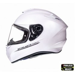 Casca integrala motociclete MT Targo solid A0 alb lucios – tip MT-V-14