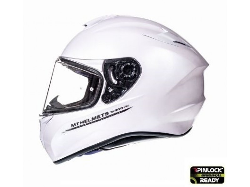 Casca integrala motociclete MT Targo solid A0 alb lucios – tip MT-V-14