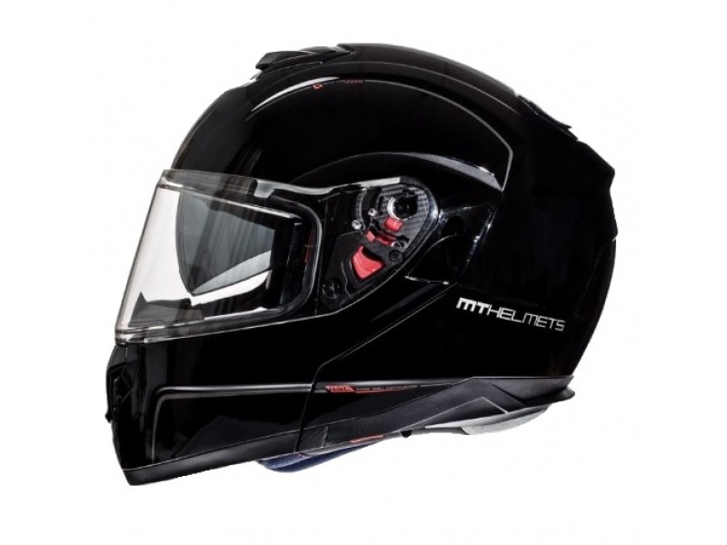 Casca integrala modulabila motociclete MT Atom SV negru lucios Pinlock ready – tip MT-V-16