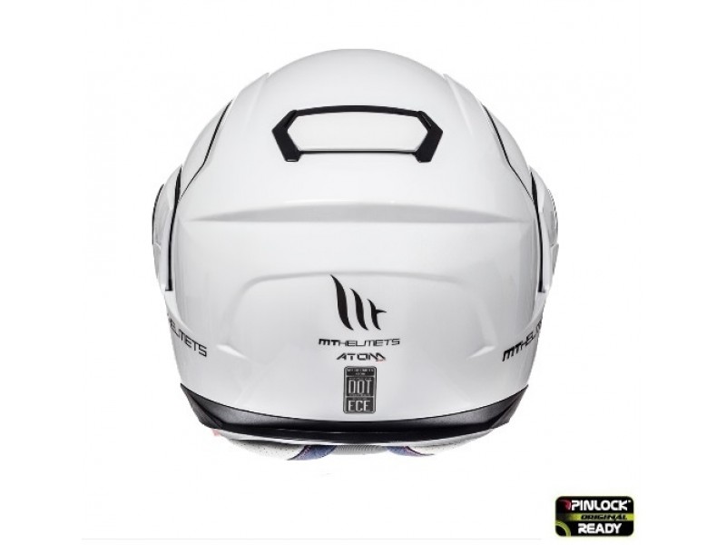 Casca integrala modulabila motociclete MT Atom SV alb lucios Pinlock ready – tip MT-V-16