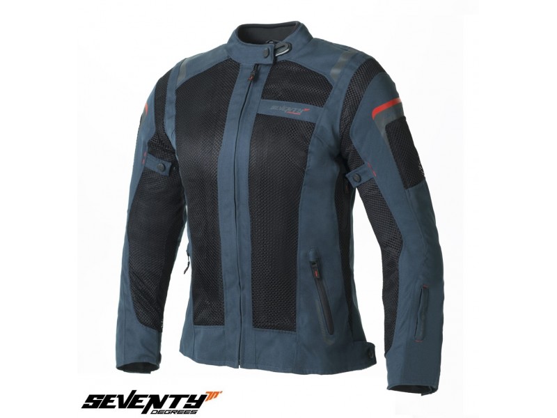 Geaca (jacheta) motociclete femei Touring Seventy vara model SD-JT58 culoare: albastru/negru Geaca (jacheta) motociclete femei Touring Seventy vara model SD-JT58 culoare: albastru/negru