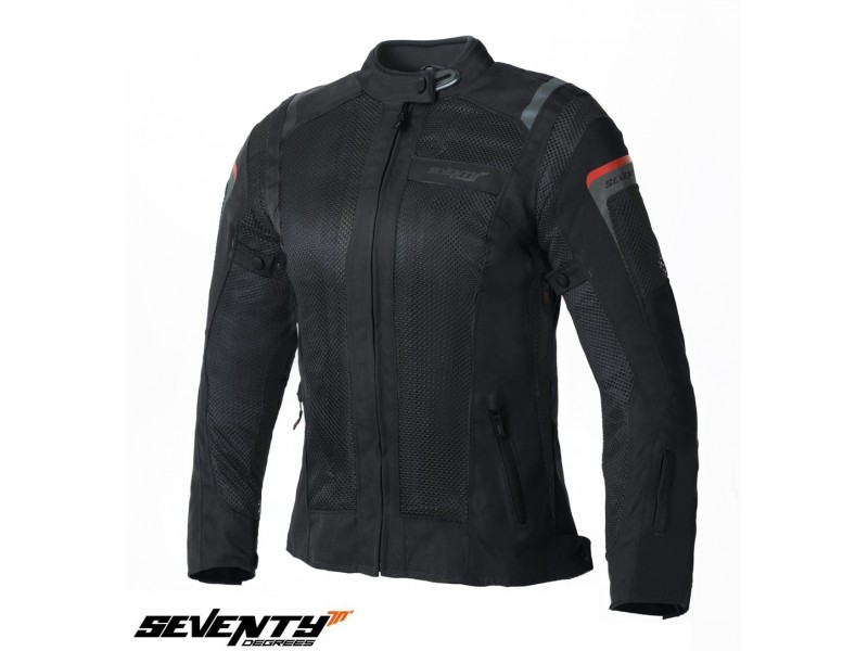 Geaca (jacheta) motociclete femei Touring Seventy vara model SD-JT58 culoare: negru