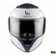 Casca modulabila MT Atom 2 SV A0 alb lucios (ochelari soare integrati) Pinlock Ready - tip viziera: MT-V-35